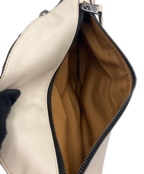 COACH（コーチ）COACH (コーチ) ワーレンベルトバッグ シグネチャーキャンバス ウィズヴァーシティモチーフ ブラウン×ベージュの古着・服飾アイテム