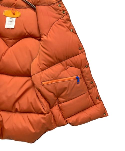 RockyMountainFeatherBed（ロッキーマウンテンフェザーベッド）RockyMountainFeatherBed (ロッキーマウンテンフェザーベッド) BEAMS (ビームス) ダウンベスト ブラック×ブラウン サイズ:38の古着・服飾アイテム