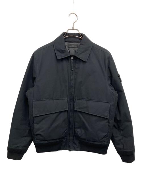 STONE ISLAND（ストーンアイランド）STONE ISLAND (ストーンアイランド) WEATHERPROOF COTTON CANVAS JACKET Ghost ブラック サイズ:Sの古着・服飾アイテム
