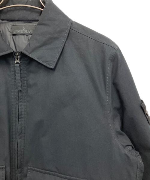 STONE ISLAND（ストーンアイランド）STONE ISLAND (ストーンアイランド) WEATHERPROOF COTTON CANVAS JACKET Ghost ブラック サイズ:Sの古着・服飾アイテム