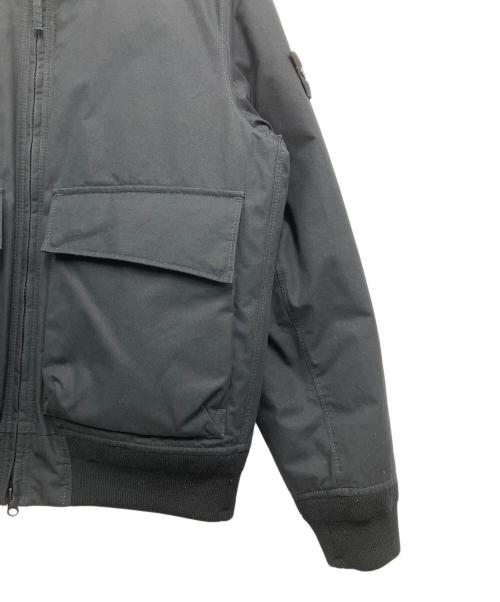 STONE ISLAND（ストーンアイランド）STONE ISLAND (ストーンアイランド) WEATHERPROOF COTTON CANVAS JACKET Ghost ブラック サイズ:Sの古着・服飾アイテム