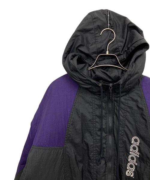 adidas（アディダス）adidas (アディダス) 中綿ジャケット ブラック×パープル サイズ:Lの古着・服飾アイテム