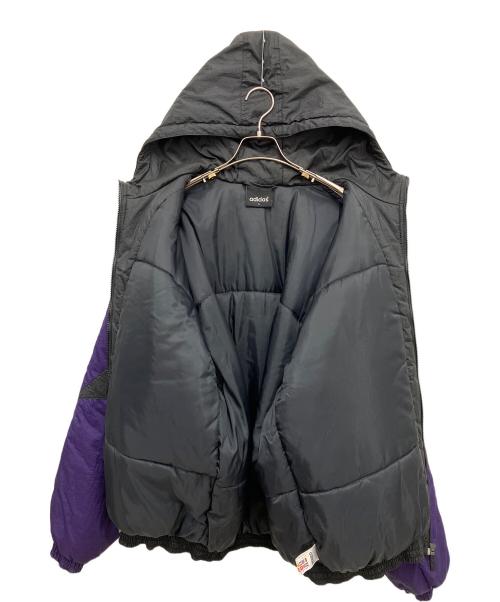 adidas（アディダス）adidas (アディダス) 中綿ジャケット ブラック×パープル サイズ:Lの古着・服飾アイテム