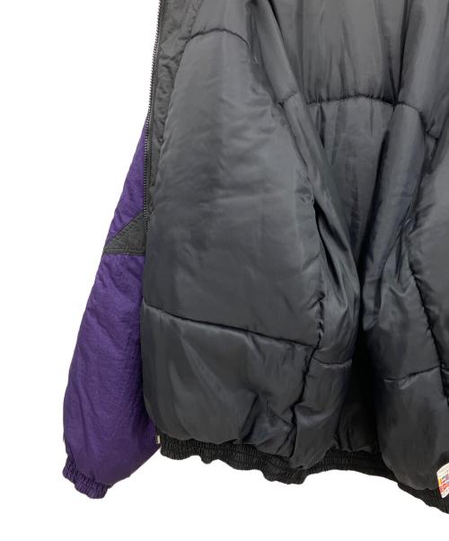 adidas（アディダス）adidas (アディダス) 中綿ジャケット ブラック×パープル サイズ:Lの古着・服飾アイテム