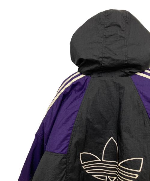 adidas（アディダス）adidas (アディダス) 中綿ジャケット ブラック×パープル サイズ:Lの古着・服飾アイテム