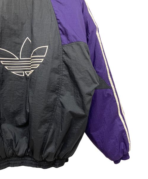 adidas（アディダス）adidas (アディダス) 中綿ジャケット ブラック×パープル サイズ:Lの古着・服飾アイテム