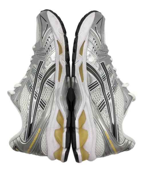 asics（アシックス）asics (アシックス) GEL-KAYANO14 ホワイト×シルバー サイズ:26cmの古着・服飾アイテム