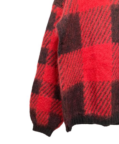 WOOLRICH（ウールリッチ）WOOLRICH (ウールリッチ) 厚手ニット レッド×ブラック サイズ:Sの古着・服飾アイテム