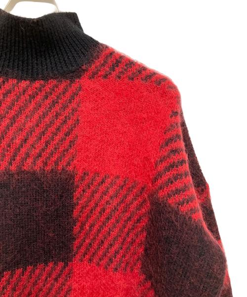 WOOLRICH（ウールリッチ）WOOLRICH (ウールリッチ) 厚手ニット レッド×ブラック サイズ:Sの古着・服飾アイテム