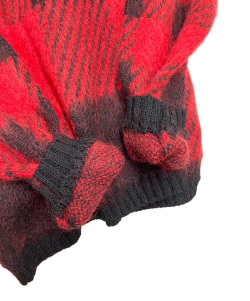 WOOLRICH（ウールリッチ）WOOLRICH (ウールリッチ) 厚手ニット レッド×ブラック サイズ:Sの古着・服飾アイテム