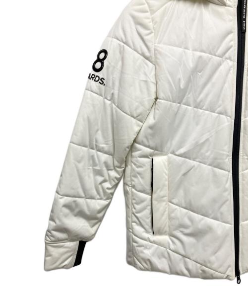 8YARDS（ハチヤーズ）8YARDS (ハチヤーズ) 中綿ジャケット ホワイト×ブラック サイズ:Mの古着・服飾アイテム