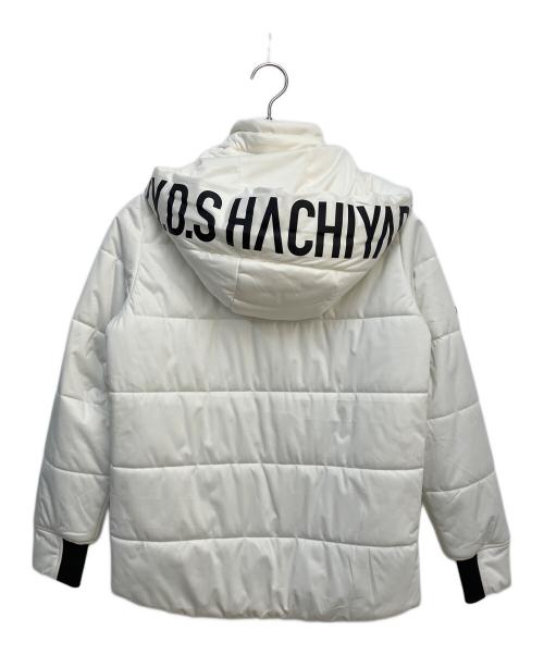 8YARDS（ハチヤーズ）8YARDS (ハチヤーズ) 中綿ジャケット ホワイト×ブラック サイズ:Mの古着・服飾アイテム