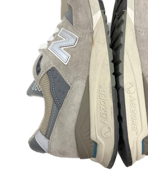 NEW BALANCE（ニューバランス）NEW BALANCE (ニューバランス) スニーカー グレー×ホワイト サイズ:26cmの古着・服飾アイテム