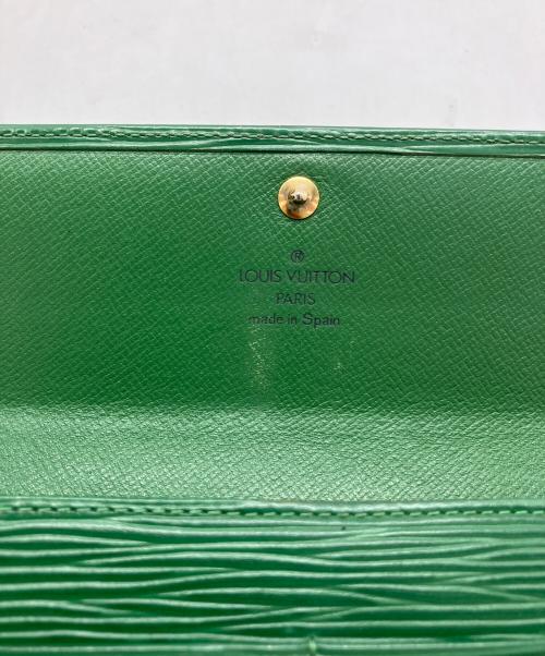 LOUIS VUITTON（ルイ ヴィトン）LOUIS VUITTON (ルイ ヴィトン) エピ ポシェット・ポルトモネ・クレディ グリーンの古着・服飾アイテム