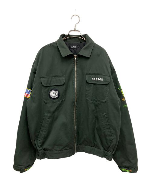X-LARGE（エクストララージ）X-LARGE (エクストララージ) フルジップジャケット グリーン サイズ:XLの古着・服飾アイテム