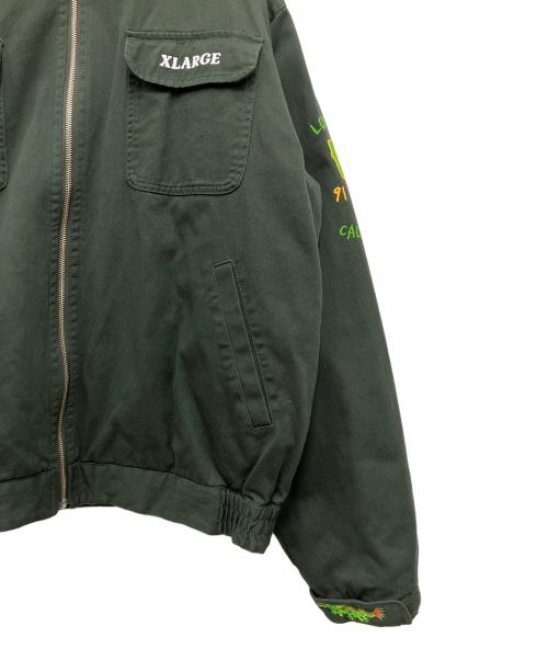 X-LARGE（エクストララージ）X-LARGE (エクストララージ) フルジップジャケット グリーン サイズ:XLの古着・服飾アイテム