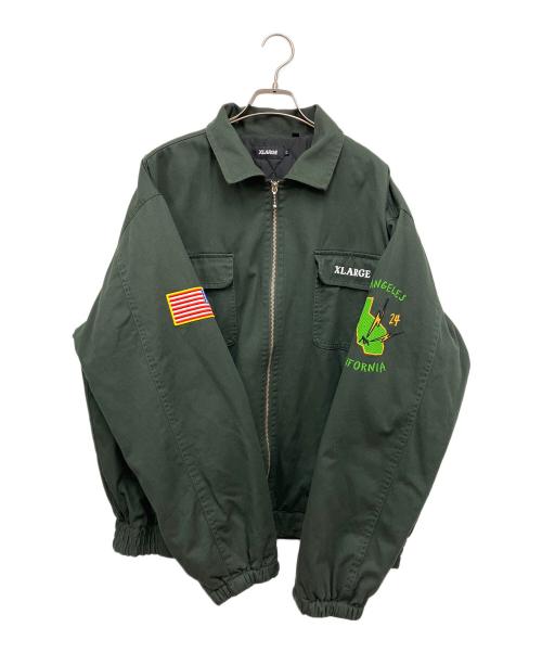 X-LARGE（エクストララージ）X-LARGE (エクストララージ) フルジップジャケット グリーン サイズ:XLの古着・服飾アイテム