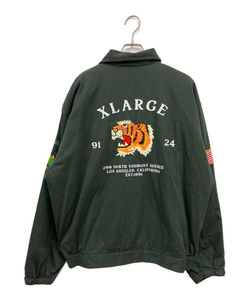 X-LARGE（エクストララージ）X-LARGE (エクストララージ) フルジップジャケット グリーン サイズ:XLの古着・服飾アイテム
