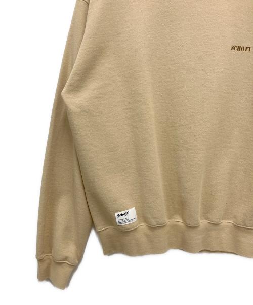 Schott（ショット）Schott (ショット) EC CREW SWEAT ベージュ サイズ:Mの古着・服飾アイテム