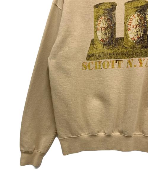 Schott（ショット）Schott (ショット) EC CREW SWEAT ベージュ サイズ:Mの古着・服飾アイテム