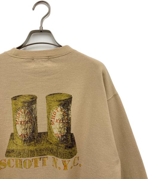 Schott（ショット）Schott (ショット) EC CREW SWEAT ベージュ サイズ:Mの古着・服飾アイテム