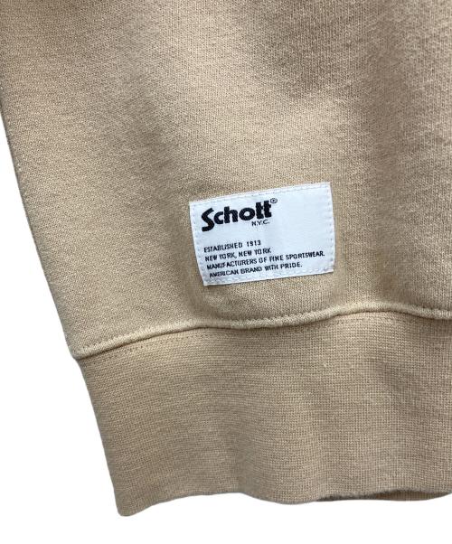 Schott（ショット）Schott (ショット) EC CREW SWEAT ベージュ サイズ:Mの古着・服飾アイテム