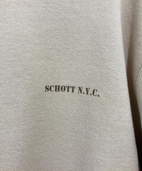 Schott（ショット）Schott (ショット) EC CREW SWEAT ベージュ サイズ:Mの古着・服飾アイテム