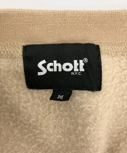 Schott（ショット）Schott (ショット) EC CREW SWEAT ベージュ サイズ:Mの古着・服飾アイテム