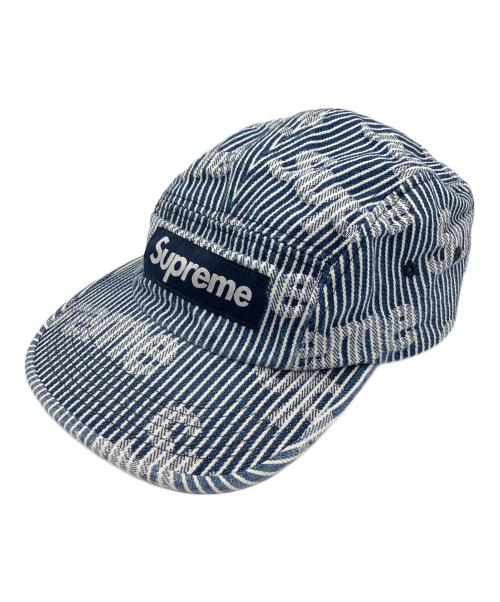 SUPREME（シュプリーム）SUPREME (シュプリーム) Denim Camp Cap(デニムキャンプキャップ) 2024SS インディゴ×ホワイトの古着・服飾アイテム