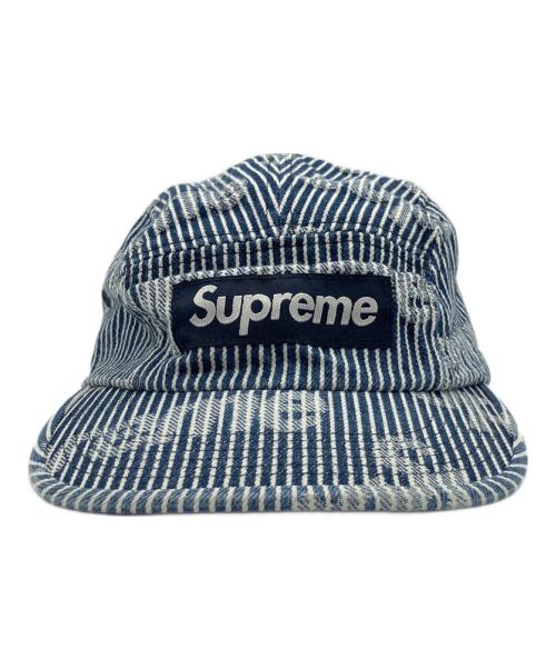 SUPREME（シュプリーム）SUPREME (シュプリーム) Denim Camp Cap(デニムキャンプキャップ) 2024SS インディゴ×ホワイトの古着・服飾アイテム