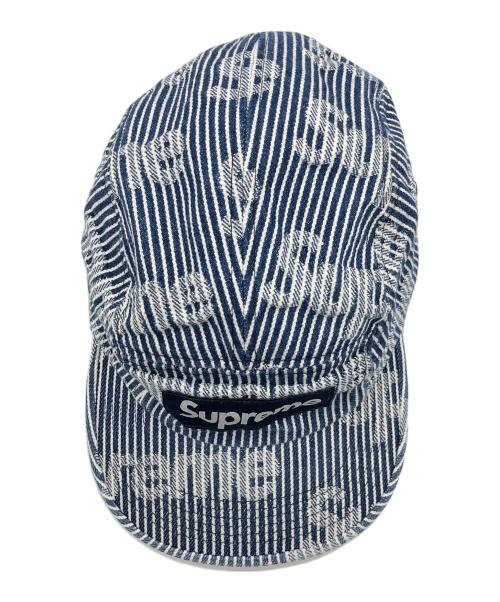 SUPREME（シュプリーム）SUPREME (シュプリーム) Denim Camp Cap(デニムキャンプキャップ) 2024SS インディゴ×ホワイトの古着・服飾アイテム