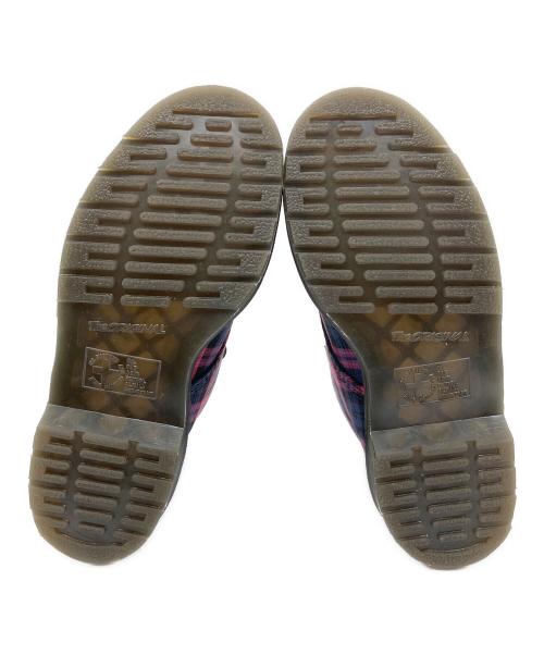 Dr.Martens（ドクターマーチン）Dr.Martens (ドクターマーチン) TARTAN ネイビー×ピンク サイズ:UK6の古着・服飾アイテム