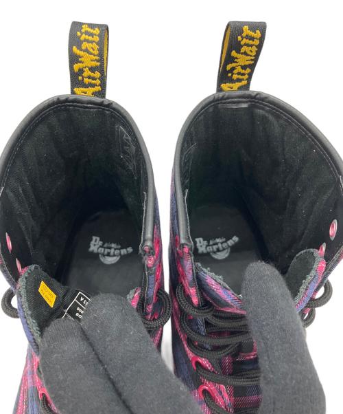 Dr.Martens（ドクターマーチン）Dr.Martens (ドクターマーチン) TARTAN ネイビー×ピンク サイズ:UK6の古着・服飾アイテム