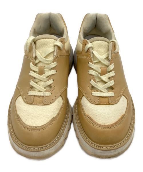 NEW BALANCE（ニューバランス）NEW BALANCE (ニューバランス) スニーカー MS574TVT ブラウン×ベージュ サイズ:26cmの古着・服飾アイテム