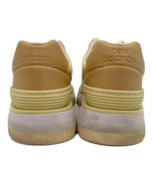 NEW BALANCE（ニューバランス）NEW BALANCE (ニューバランス) スニーカー MS574TVT ブラウン×ベージュ サイズ:26cmの古着・服飾アイテム