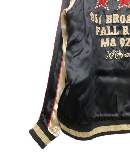 VANSON（バンソン）VANSON (バンソン) スーベニアジャケット フライングスター ブラック×グリーン サイズ:Lの古着・服飾アイテム