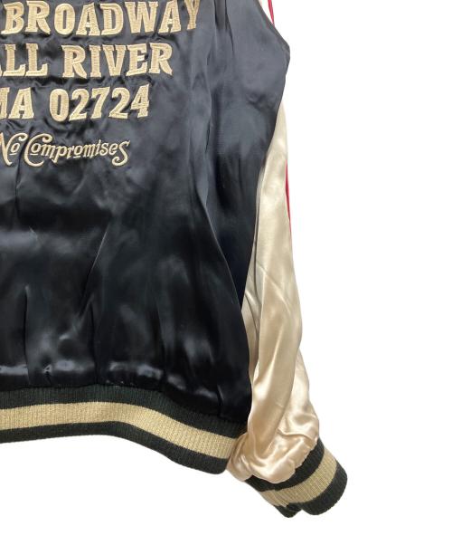 VANSON（バンソン）VANSON (バンソン) スーベニアジャケット フライングスター ブラック×グリーン サイズ:Lの古着・服飾アイテム