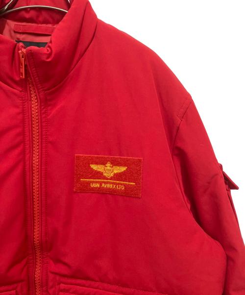 AVIREX（アヴィレックス）AVIREX (アヴィレックス) フライトジャケット レッド サイズ:2XLの古着・服飾アイテム