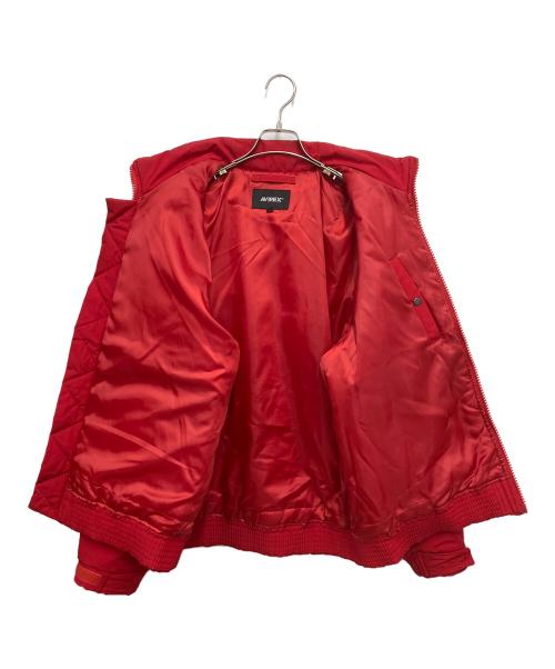 AVIREX（アヴィレックス）AVIREX (アヴィレックス) フライトジャケット レッド サイズ:2XLの古着・服飾アイテム