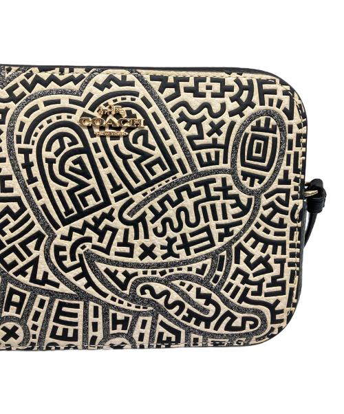 COACH（コーチ）COACH (コーチ) KEITH MINI CAMERA BAG ベージュ×ブラックの古着・服飾アイテム