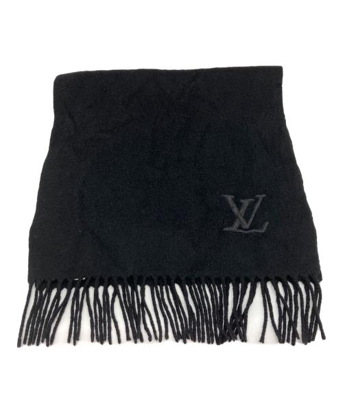 LOUIS VUITTON（ルイ ヴィトン）LOUIS VUITTON (ルイ ヴィトン) カシミヤマフラー エシャルプ ジェラム ブラックの古着・服飾アイテム