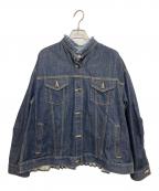 EZUMIエズミ）の古着「BACK PLEATS DENIM JACKET(バックプリーツデニムジャケット」｜インディゴ