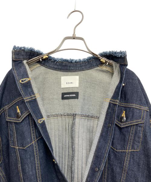 EZUMI（エズミ）EZUMI (エズミ) BACK PLEATS DENIM JACKET(バックプリーツデニムジャケット インディゴの古着・服飾アイテム