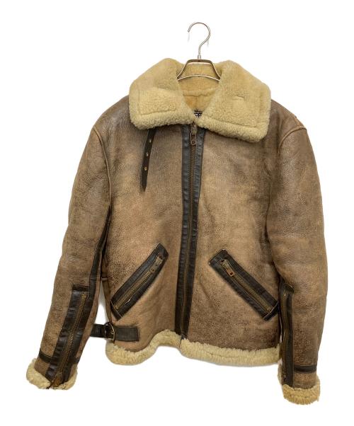 Schott（ショット）Schott (ショット) TYPE B-3ムートンジャケット ブラウン サイズ:Lの古着・服飾アイテム