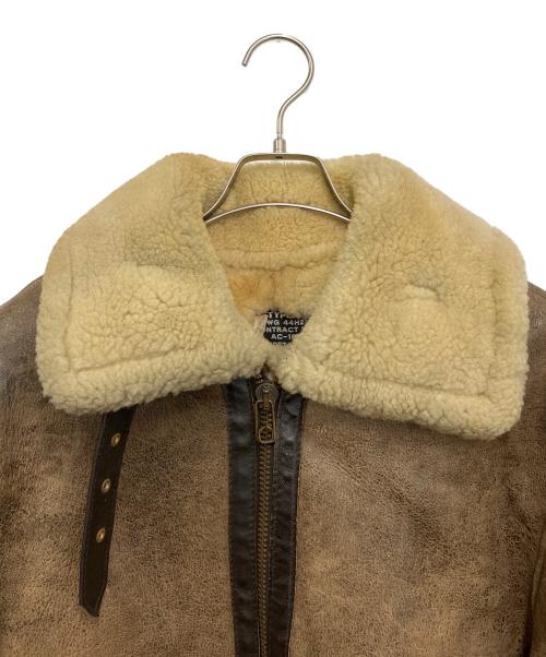 Schott（ショット）Schott (ショット) TYPE B-3ムートンジャケット ブラウン サイズ:Lの古着・服飾アイテム