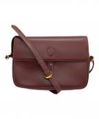 ）の古着「ショルダーバッグ マストライン」｜ボルドー