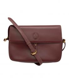 Cartier（カルティエ）の古着「ショルダーバッグ マストライン」｜ボルドー