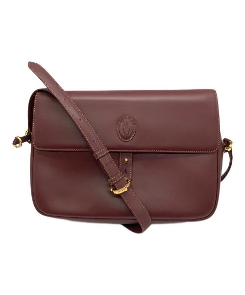Cartier（カルティエ）Cartier (カルティエ) ショルダーバッグ マストライン ボルドーの古着・服飾アイテム