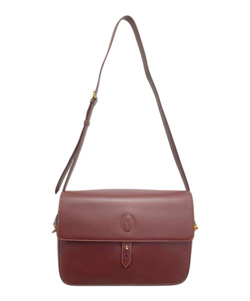 Cartier（カルティエ）Cartier (カルティエ) ショルダーバッグ マストライン ボルドーの古着・服飾アイテム
