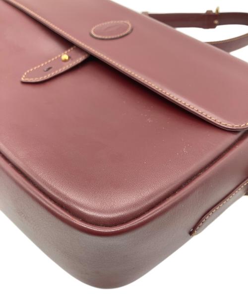 Cartier（カルティエ）Cartier (カルティエ) ショルダーバッグ マストライン ボルドーの古着・服飾アイテム